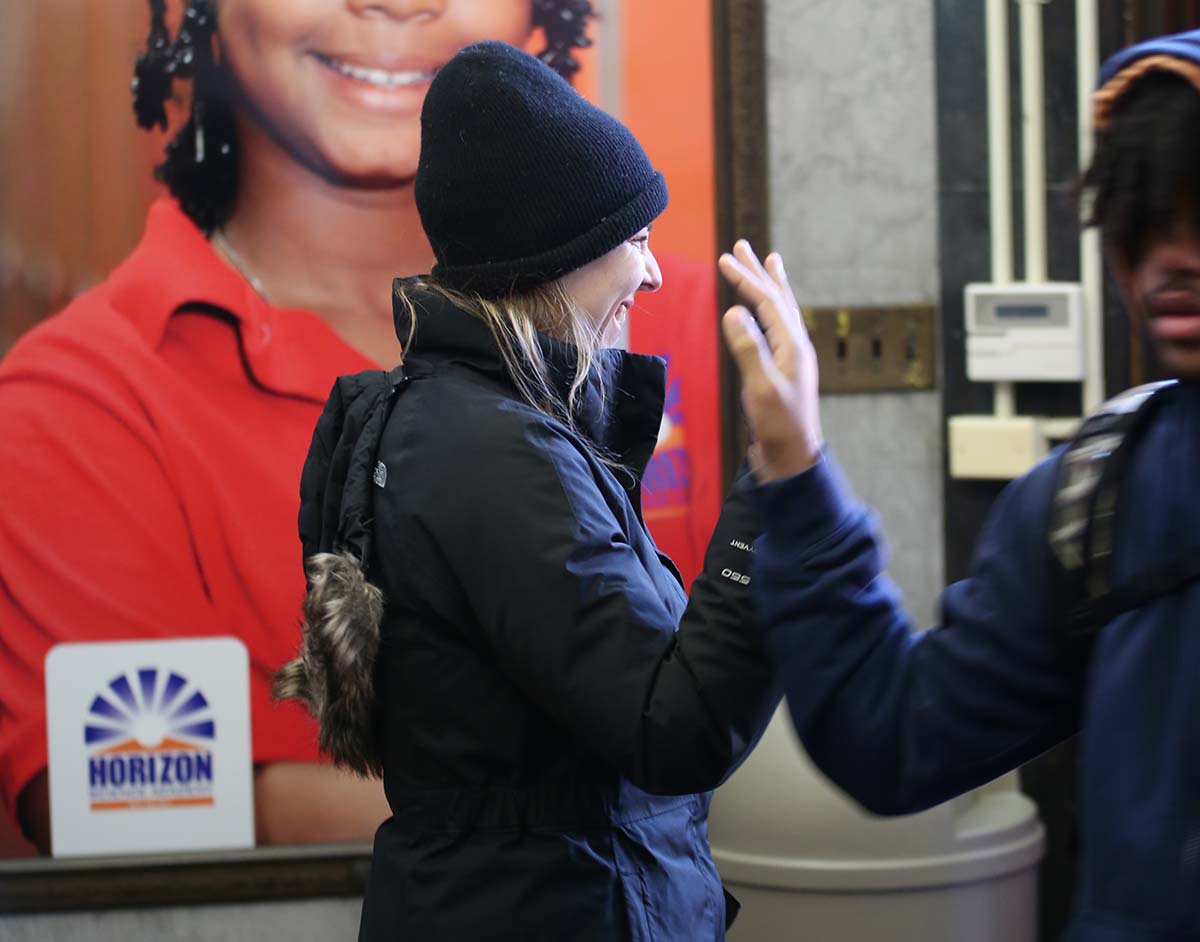 HSA Belmont Students in a science fair.